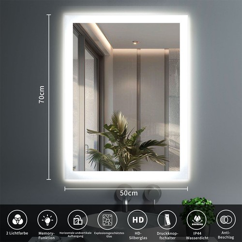 Led bad spiegel mit - led,
