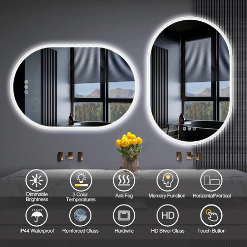 Badspiegel mit led - led, beleuchtung