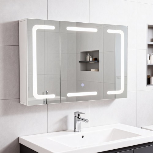 60x80cm led spiegelschrank - led,