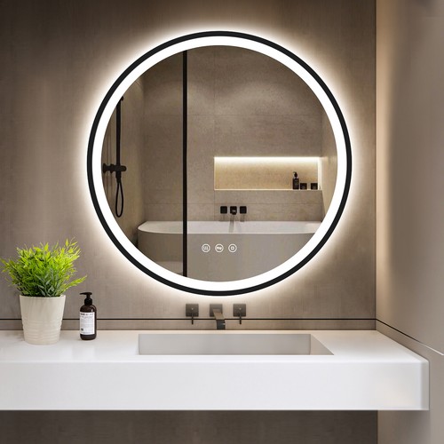 Badspiegel rund mit led - mit,