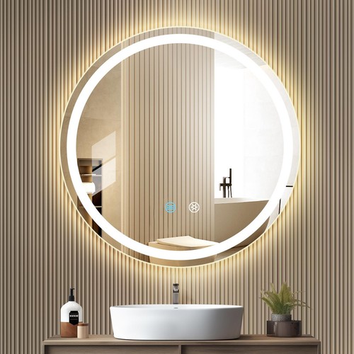 Led badspiegel 60x60cm - 60x60cm, mit