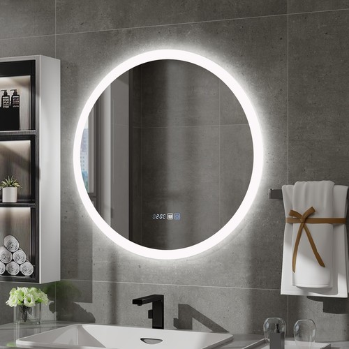 Rund badspiegel mit led - badspiegel,