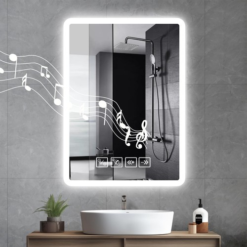 80cm led badspiegel mit - led,