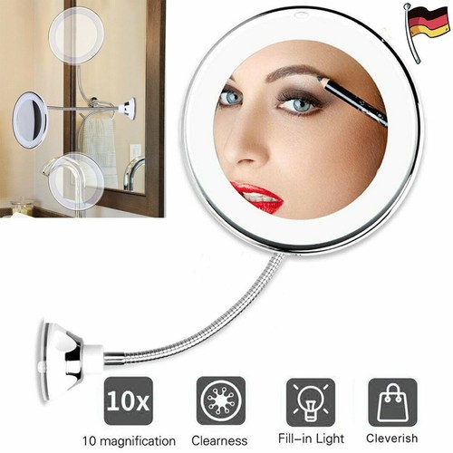 Led schminkspiegel mit fach - schminkspiegel, 10-fach